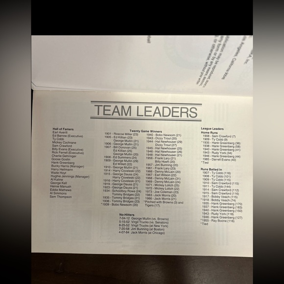 🛍️FOUR 4 THIRTY🛍️ Topps Baseball Cards Of The Detroit Tigers 1952-1988 Paperback - Picture 4 of 14